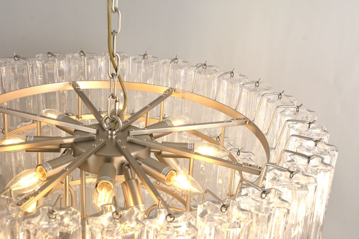 Sezane Chandelier 4 lag (ø81) klar / krom