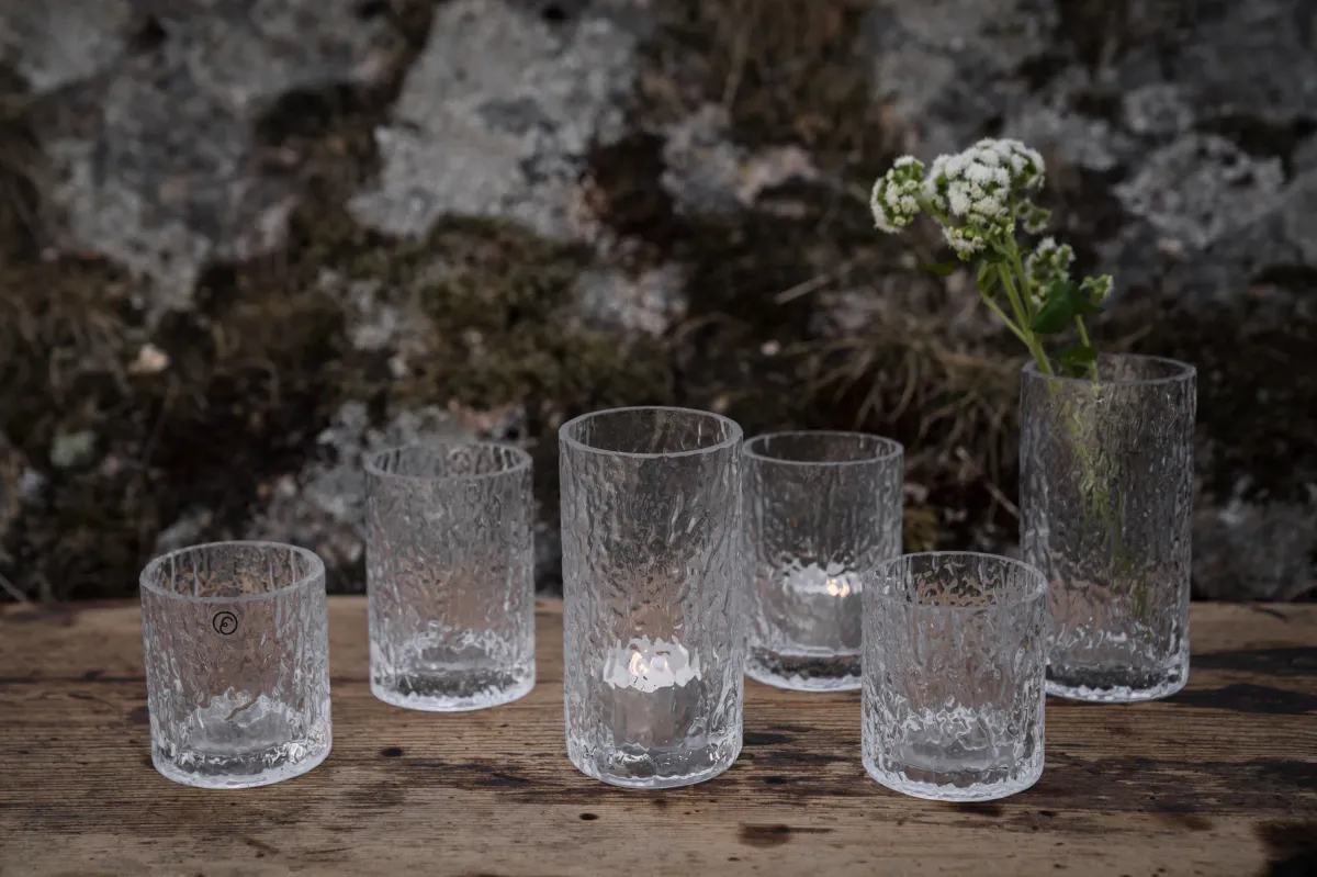 Lyslykt/vase glass liten