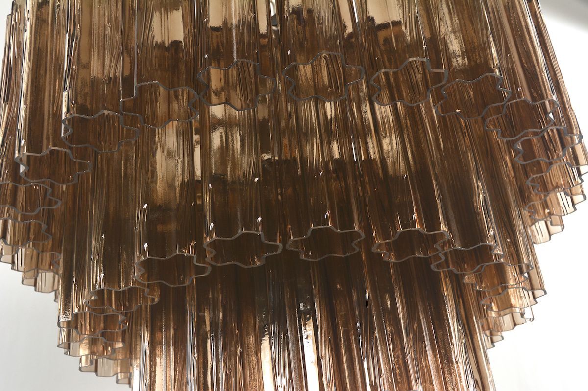 Sezane Chandelier 3 lag (ø72) smoked (brun) / krom