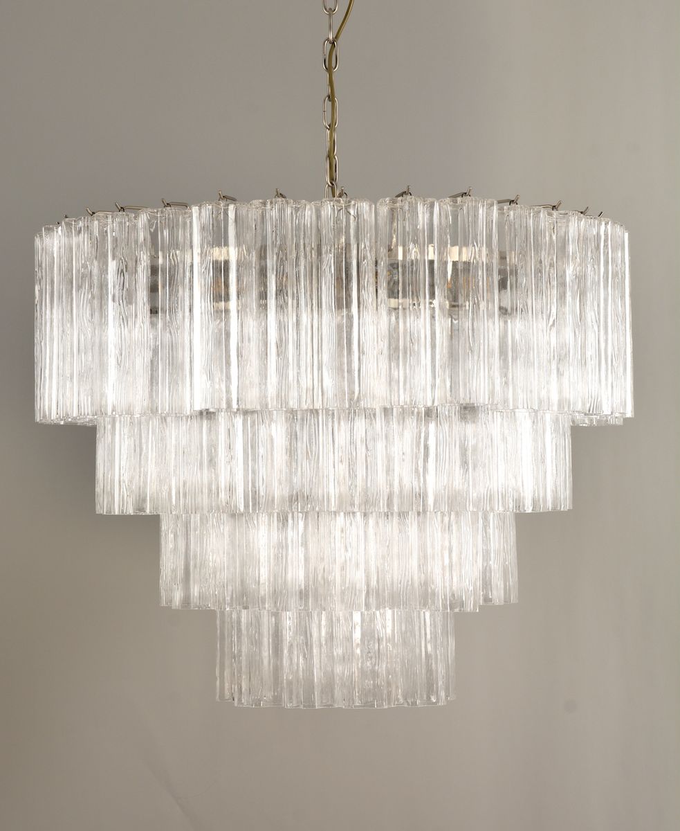 Sezane Chandelier 4 lag (ø81) klar / krom