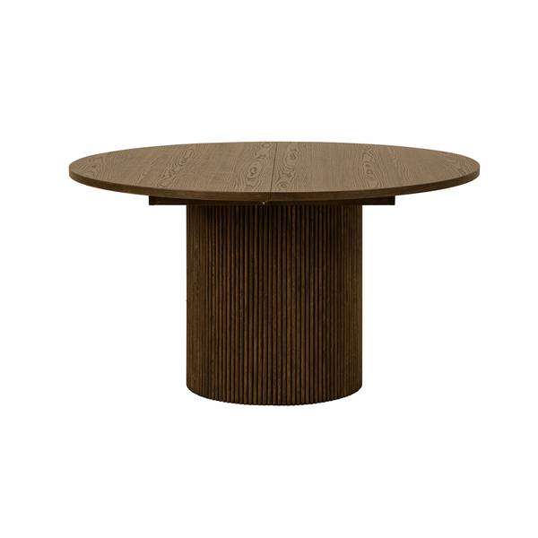 Hovedbilde Noor rundt spisebord ø150 (250) med 2 tilleggsplater (røkt eik)