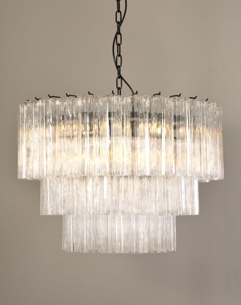 Hovedbilde Sezane Chandelier 3 lag (ø72) klar / sort